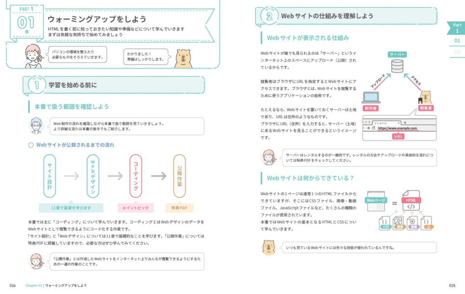 これだけで基本がしっかり身につく HTML/CSS&Webデザイン1冊目の本01